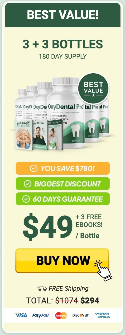 OxyDental Pro 6 bottles